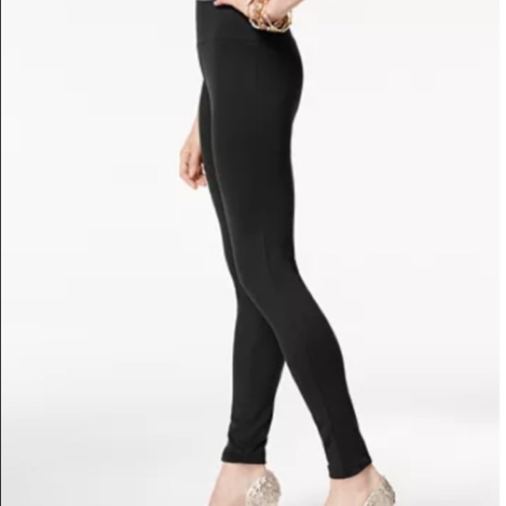 INC Black Ponte’ Knit Skinny Pants Size 10 Petite!